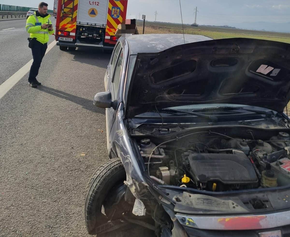 update foto: accident rutier pe autostrada a1 sebeș deva. patru persoane