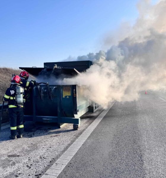 update foto: incendiu pe autostrada a10 sebeș – alba iulia.