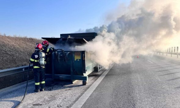 update foto: incendiu pe autostrada a10 sebeș – alba iulia.