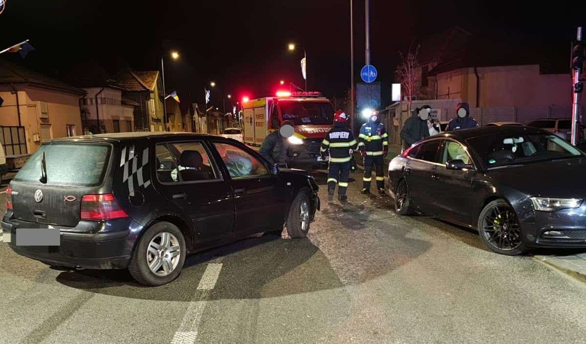 update foto video: accident rutier la alba iulia. două mașini s au