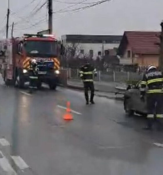 video: accident la alba iulia, în zona unei intersecții din