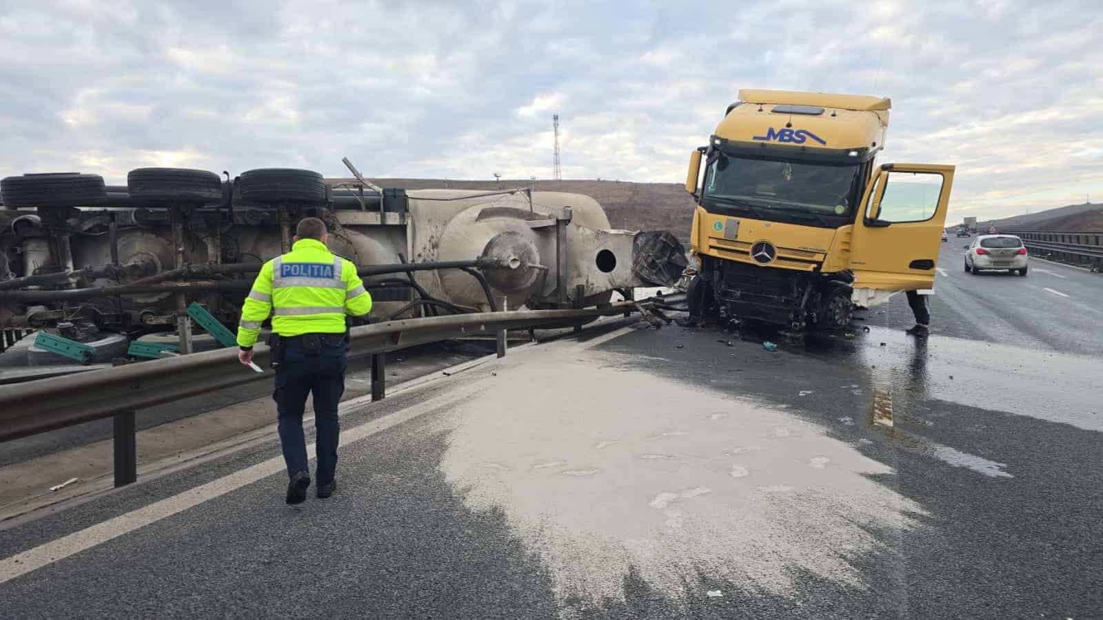 video: accident pe autostrada a10, în apropiere de turda. o