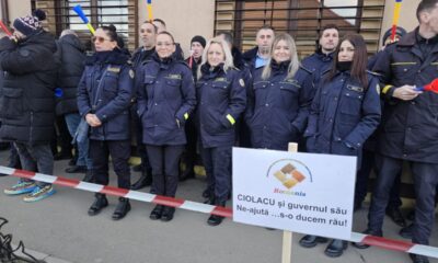 video: protest la penitenciarul aiud. peste 200 de polițiști au