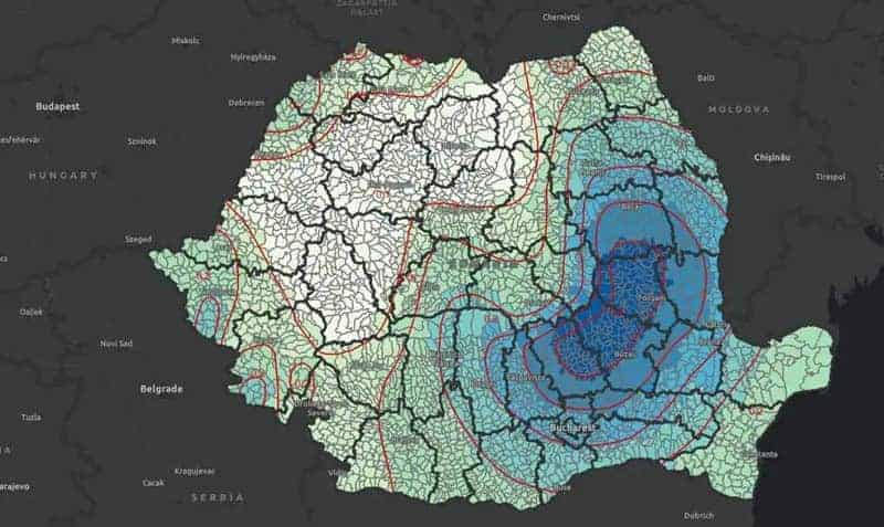 a fost întocmită prima hartă seismică interactivă a româniei: În