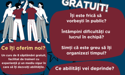 cursuri gratuite de vorbit în public și leadership oferite liceenilor