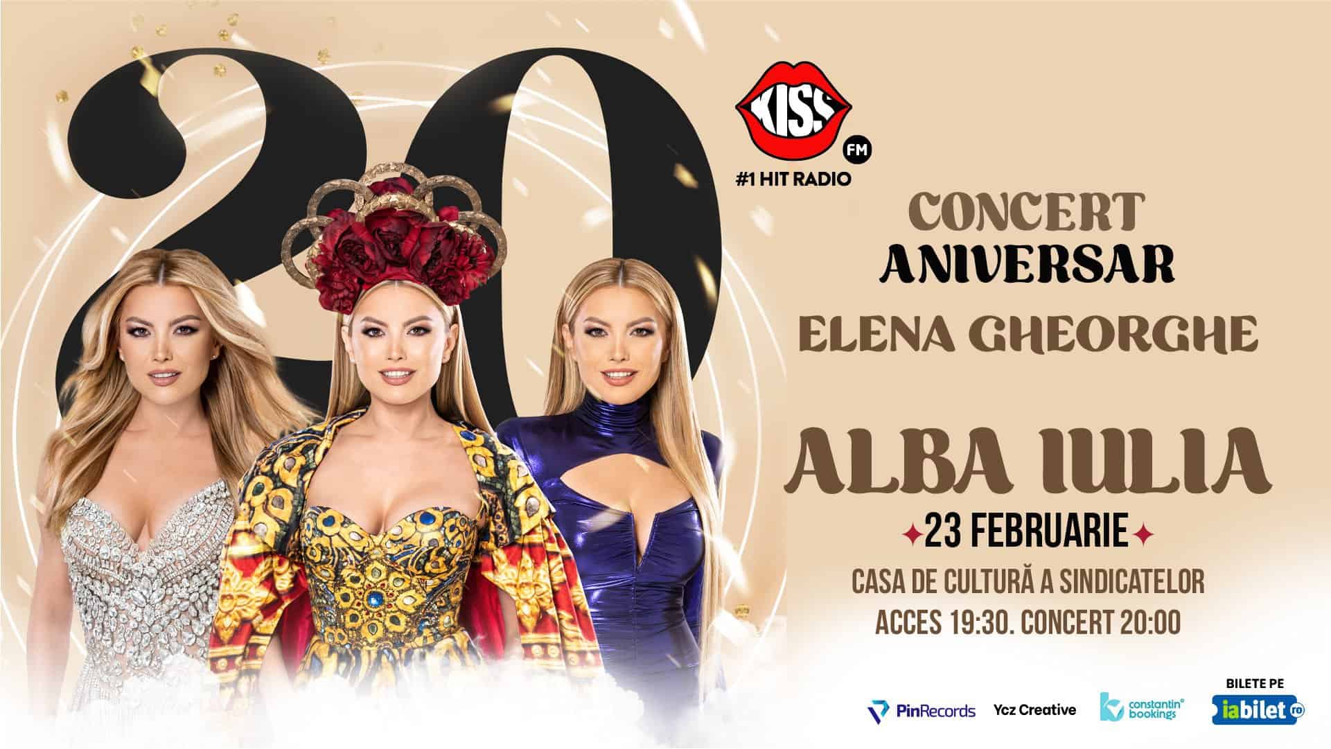 elena gheorghe susține un concert aniversar la alba iulia, la