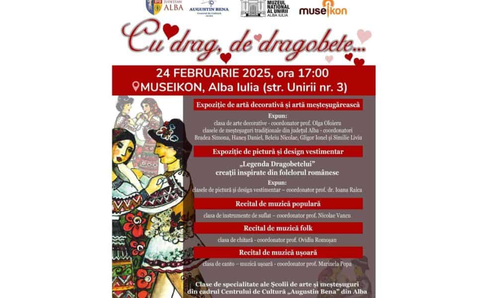 luni: „cu drag, de dragobete”. expoziții și recitaluri de muzică,