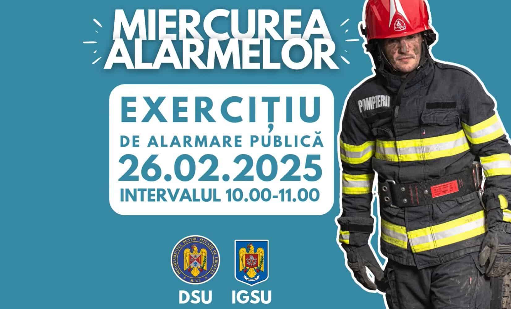 miercurea alarmelor: exercițiu anunțat de isu alba. sirenele vor suna