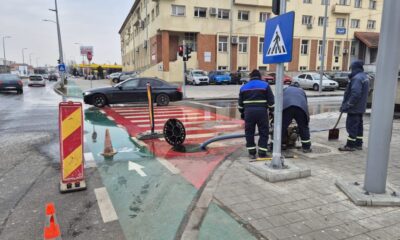 video avarie la o conductă de apă în alba iulia,