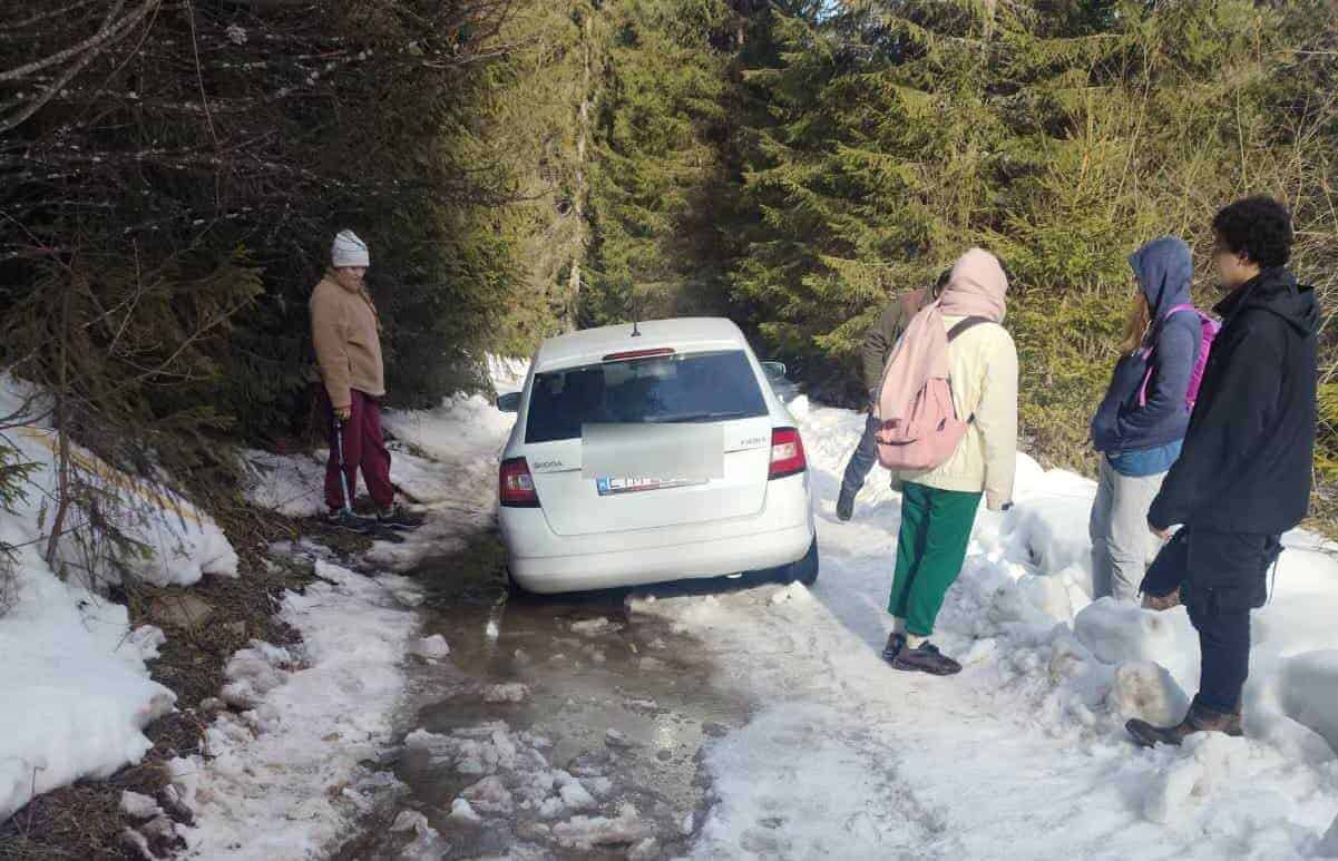 video: patru turiști străini, salvați de jandarmi la arieșeni. au