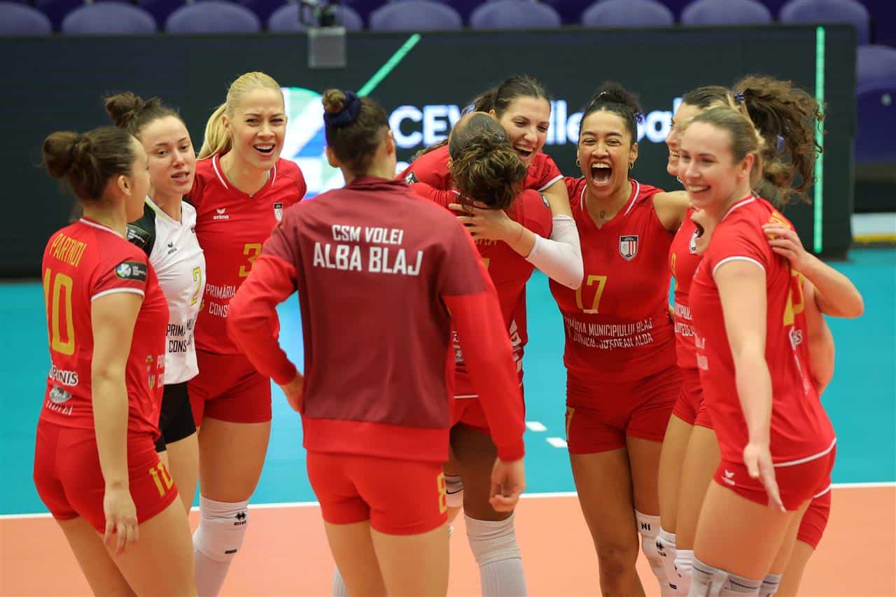 volei alba blaj s a calificat în semifinalele cupei cev. victorie