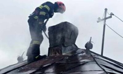 incendiu și la concești în această dimineață: podul unei case