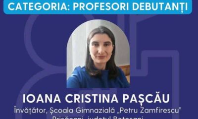 un profesor din botoșani a câștigat trofeul „profesorul anului din