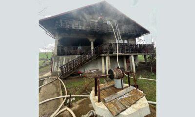 incendiu la horlăceni. pagube însemnate după ce acoperișul unei case