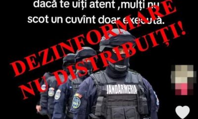 „ar trebui să știți că peste 30% din efectivele jandarmeriei