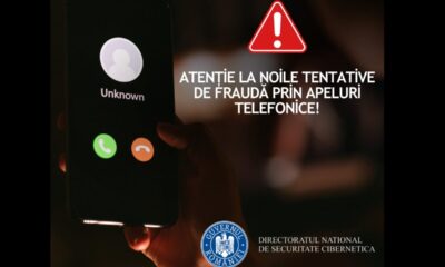 dnsc: atenție la noile tentative de fraudă prin apeluri telefonice.