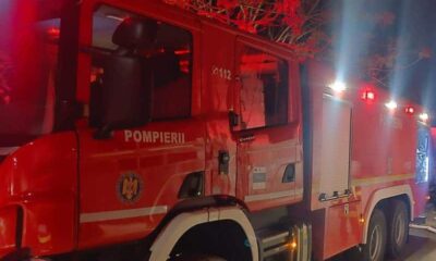 incendiu la un bloc din baia de arieș. etajul 4