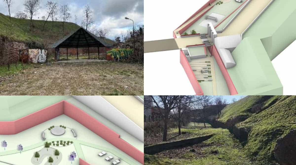 parc urban pe 2 hectare în șanțurile exterioare ale cetății