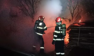 video: incendiu în alba iulia. au luat foc mai multe