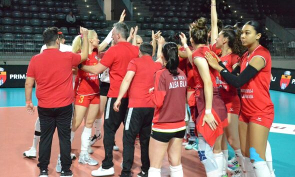 volei alba blaj a câștigat primul duel pentru finala campionatului.