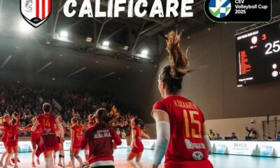 volei alba blaj joacă finala cupei cev pe blaj arena.