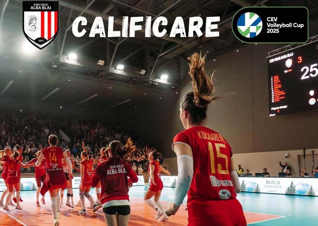 volei alba blaj joacă finala cupei cev pe blaj arena.