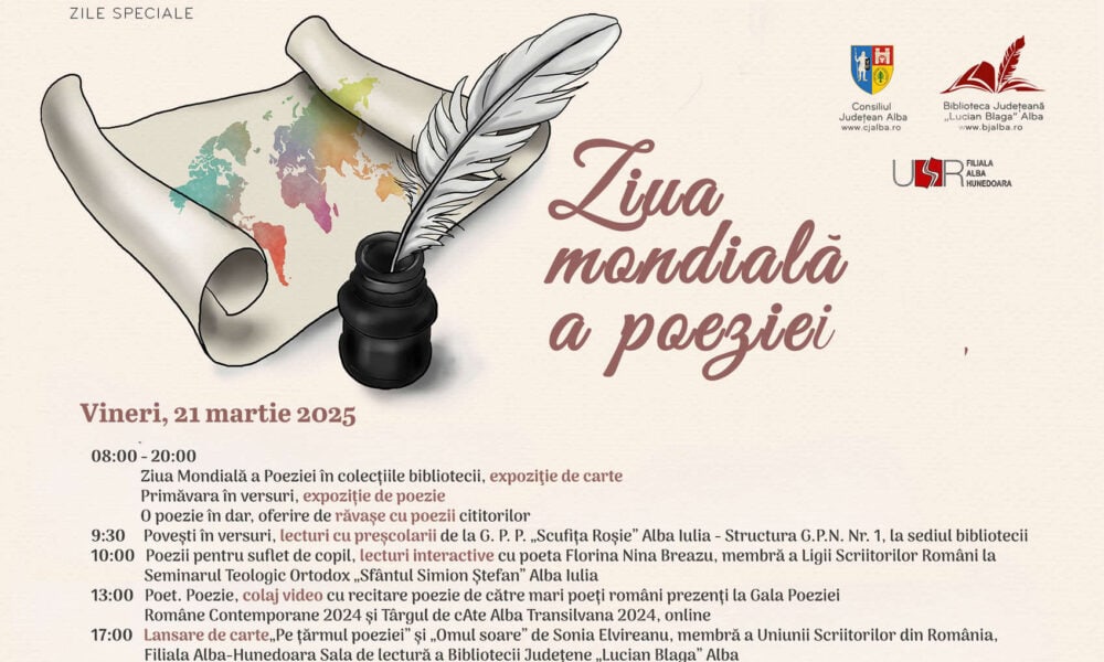 ziua mondială a poeziei la biblioteca județeană „lucian blaga” alba.
