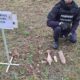 muniție distrusă prin explozie controlată, în poligonul militar de la