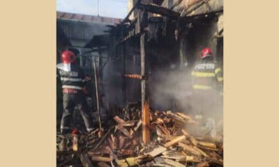 incendiu într o gospodărie din dragalina. două adăposturi de animale au