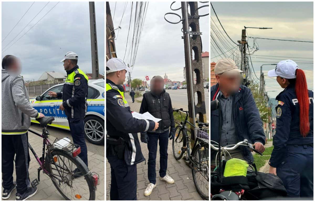 bicicliștii și pietonii, vizați de o acțiune a polițiștilor din