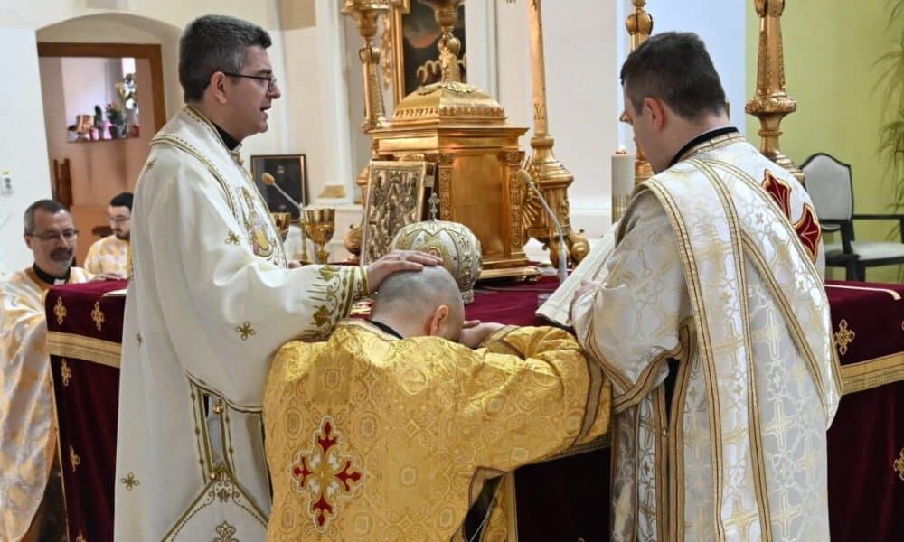 călugăr iezuit, hirotonit diacon la catedrala arhiepiscopală majoră „sfânta treime”