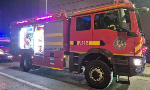 incendiu la alba iulia. un utilaj a luat foc în