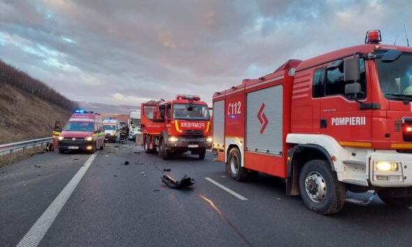 accident pe autostrada a10, alba iulia – aiud. trei mașini
