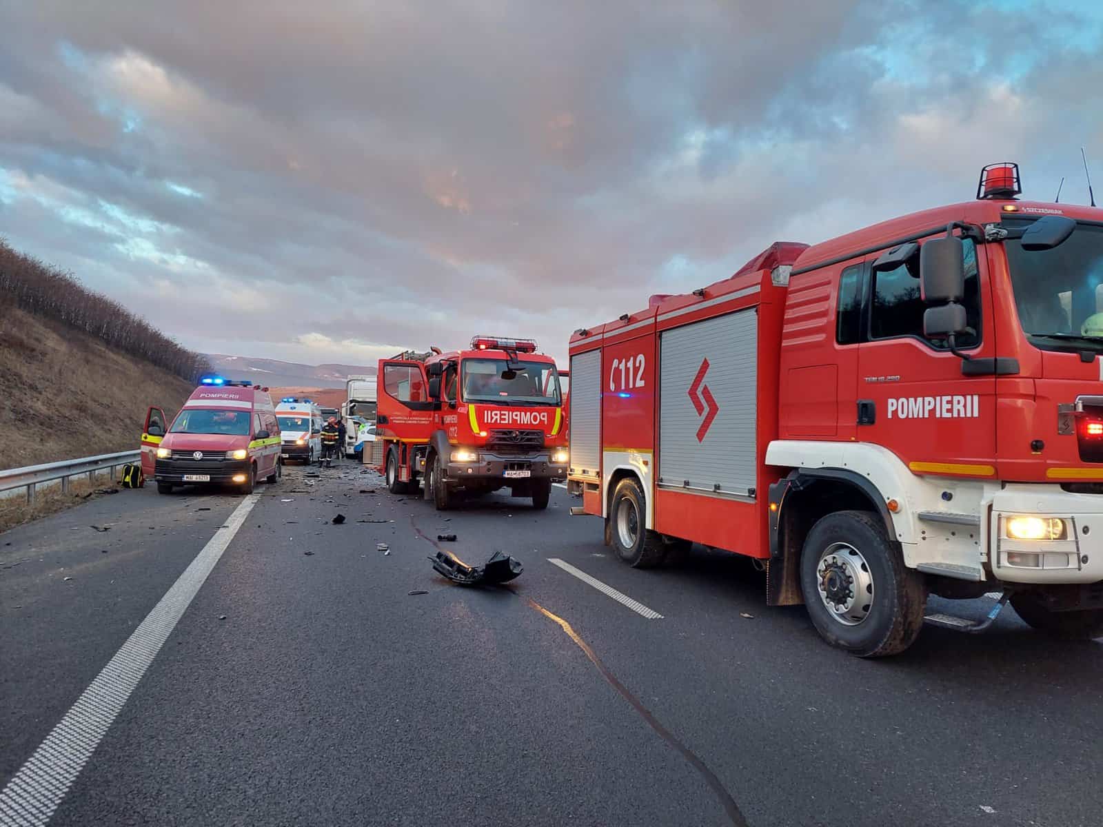 accident pe autostrada a10, alba iulia – aiud. trei mașini