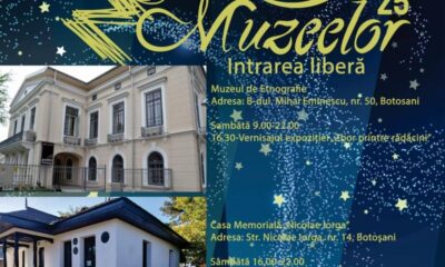 „noaptea muzeelor” 2025 la muzeul județean botoșani