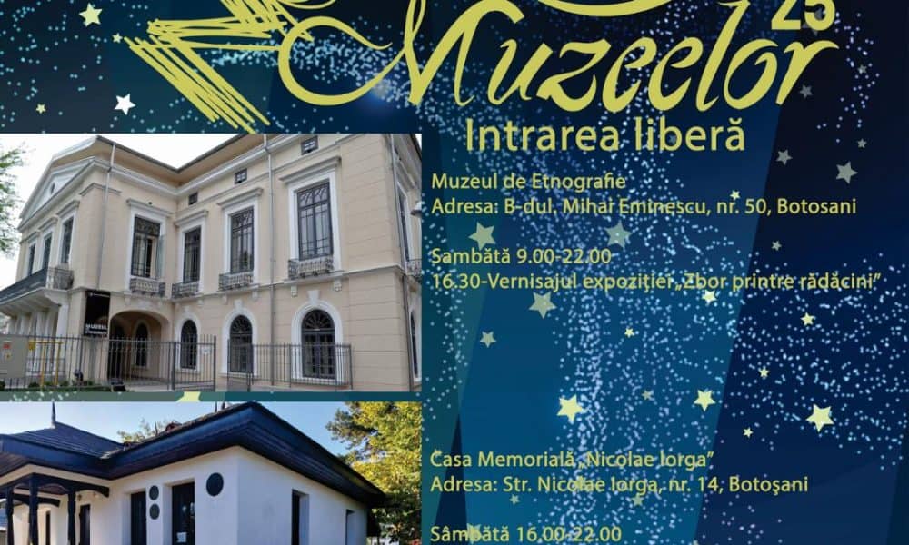 „noaptea muzeelor” 2025 la muzeul județean botoșani