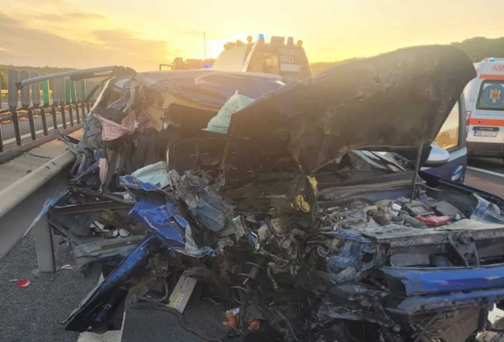 foto: accident mortal pe autostrada a1, în zona cristian. o