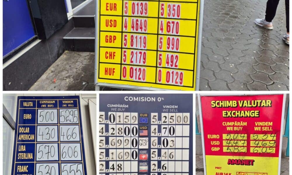 foto: cursul valutar euro – leu a explodat la casele