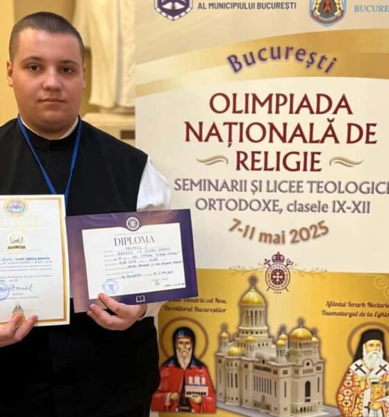 foto: elev al seminarului teologic ortodox din alba iulia, premiul
