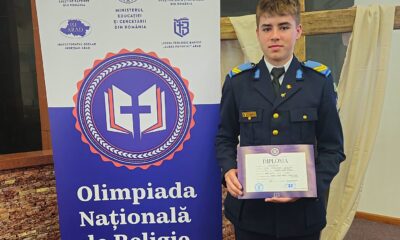 foto: elev de la colegiul militar din alba iulia, mențiune