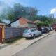 foto incendiu la cugir: terasa unei locuințe ar fi luat