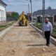 foto: lucrări de modernizare pe o stradă din teiuș. stadiul