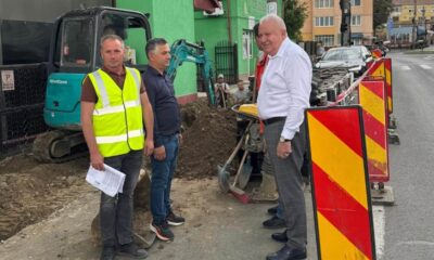 foto: lucrări de relocare în subteran a cablurilor de utilități,