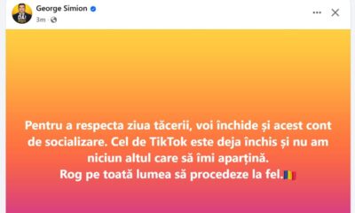 george simion și a închis contul de tiktok și a anunțat