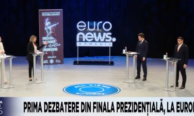 live video euronews românia: prima dezbatere dintre george simion și nicușor