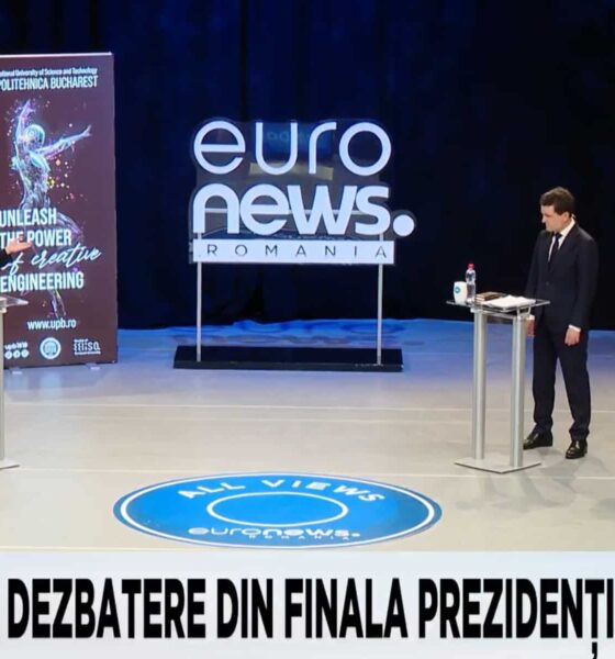 live video euronews românia: prima dezbatere dintre george simion și nicușor