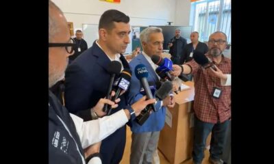 video: călin georgescu, alături de george simion la vot: ”să