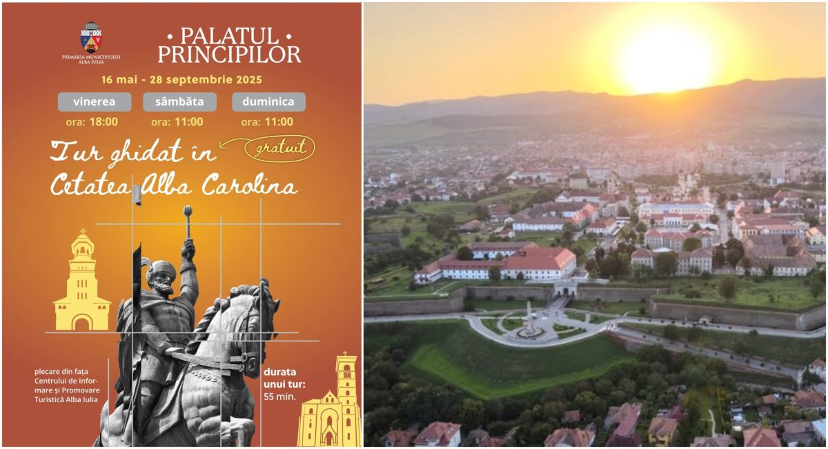 vineri, 16 mai: tururile ghidate gratuite revin în cetatea alba
