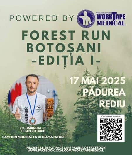 „forest run botoșani”. concurs de alergare în pădurea rediu din