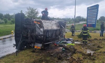 foto: accident la ieșirea din municipiul botoșani. un bărbat de